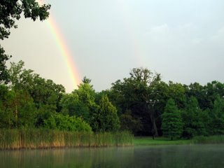 July 22, 2006 - Rainbow at Easton Pond, Geneva Rd., West Chicago, IL